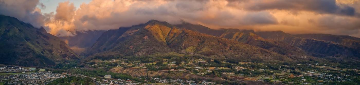 view of wailuku maui mountains 